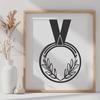 Creative Medal Vector Craft File In DXF For Free Download