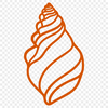 Seashell Vector Craft File In PNG File Format For Free Download