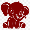 Elephant Stencil In PDF File Format For Free Download