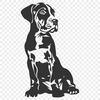 Sitting Puppy Stencil