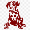 Creative Great Dane In SVG Free Commercial Use Download