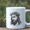 Creative Jesus In DXF - For Free Download, Commercial Use