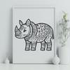 Rhino Drawing In PDF File Format For Free Download