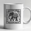 Standing Elephant Printable Image