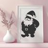 Beautiful Standing Santa Claus In DXF - Commercial Use