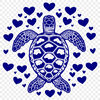 Beautiful Sea Turtle - Sublimation PNG Free Download