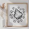 Seashell Printable Artwork In SVG, PNG, PDF And DXF Formats