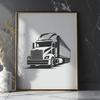 Creative Truck Vector Art - Free DXF Download