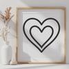 Love Heart Decal In SVG, PNG, PDF And DXF File Formats