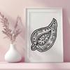 Beautiful Paisley - Laser SVG Free Download