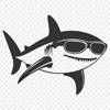 Creative Shark Vector Drawing - Free DXF