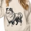 Beautiful Standing Dog Digital Drawing - SVG