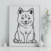 Beautiful Sitting Shiba Inu Image