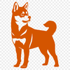 Standing Shiba Inu Drawing - Free DXF