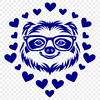 Artistic Sloth - Cricut SVG