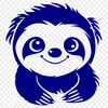 Beautiful Sloth In SVG, PNG, PDF And DXF File Formats - Free