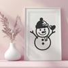 Creative Snow Printable Artwork - Free SVG