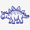 Unique Stegosaurus Clipart