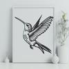 Free Artistic Hummingbird - Free PDF Download, Commercial Use