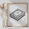 Unique Book Artwork DXF - Free Download