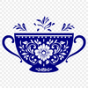 Cup Drawing In SVG, PNG, PDF And DXF File Formats