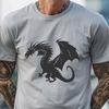 An SVG vector design featuring a realistic depiction of a dragon.