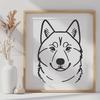 Creative Husky In PNG For Free Download