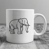 Artistic Elephant - Sublimation PNG