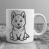 Creative Sitting Shiba Inu - DXF