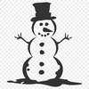 Unique Snowman - Cricut DXF