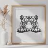 Tiger Illustration In PNG File Format For Free Download