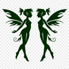 Fairy Drawing In SVG, PNG, PDF And DXF Formats