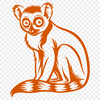 Free Lemur In DXF Free Commercial Use Download