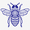 Bee Digital Drawing In PNG & SVG - Free Digital Download