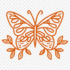 Free Artistic Butterfly - Free DXF Download, Commercial Use