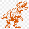 Unique Dinosaur - Craft DXF Free Download