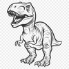 Unique Dino Vector Drawing SVG - Free Download