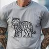 Standing Tiger Printable Artwork - PNG Free Download