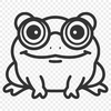 Creative Toad Wearing Glasses