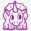 Unique Triceratops PNG