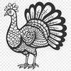 Unique Turkey In SVG, PNG, PDF And DXF File Formats - Free