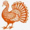 Free Unique Turkey Drawing DXF - Commercial Use