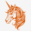 Unicorn Artwork In DXF File Format For Free Download