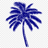 Beautiful Palm Tree Stencil - Free PNG