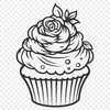 Unique Cupcake DXF