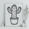 Cactus In DXF Format - Free Digital Download, Commercial Use