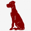 Sitting Dog Artwork - DXF Free Download