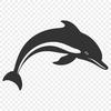 Free Unique Dolphin Vector Illustration PDF - Commercial Use