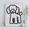 Standing Poodle PNG - Vector Drawing For Commercial Use