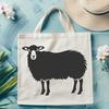 Sheep Template In SVG, PNG, PDF And DXF File Formats